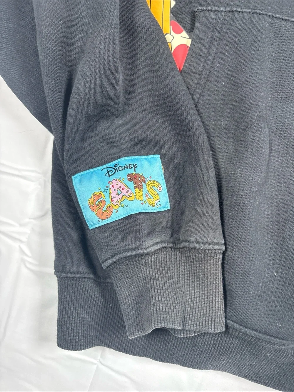 Disney Parks Disney Eats Black Crewneck Sweatshirt with Colorful Treat Graphics